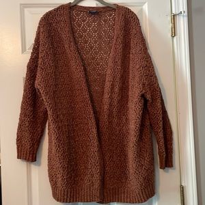 Daytrip cardigan sweater size Large. Color is light brown.